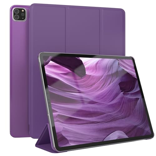 EAZY CASE - Smartcase Tablet Hülle kompatibel mit iPad Pro 12,9 (2018,2020,2021,2022) - Multiwinkel Standfunktionen, Smartcover, ultradünne Tablet Sleeve Tasche in Lila von EAZY CASE