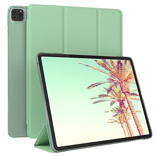 EAZY CASE Smartcase Tablet Hülle kompatibel mit iPad Pro 12,9 (2022/2021/2020/2018) mit Standfunktion, Schutzhülle mit Sleep und Wake Funktion, Tablet Case, Tablet Klapphülle aus Kunstleder, Grün von EAZY CASE