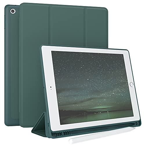 EAZY CASE - Schutzhülle mit Stifthalter für iPad 6 / iPad 5 (2018/2017) Case 9.7 Zoll Hülle mit Stifthalterung Tablet Cover Touchpen Smartcase aufstellbar Klappcase Auto Sleep Wake Up Etui Grün von EAZY CASE