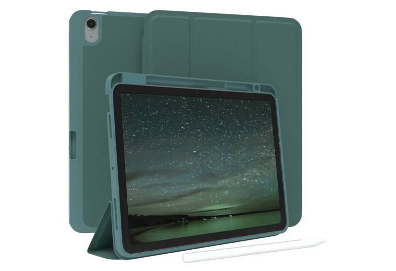 EAZY CASE Tablet-Hülle Penholder Smartcase für Apple iPad Air 11 (2025) 11 Zoll, Etui Klapp Cover Schutzhülle Smart Case Sleep Modus Funktion Grün von EAZY CASE