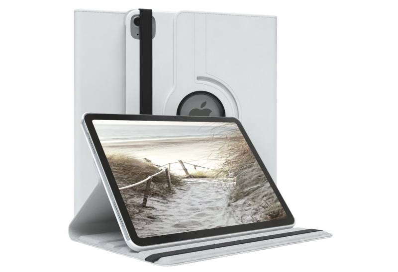 EAZY CASE Tablet-Hülle Rotation Case für Apple iPad Air 11 (2025) 11 Zoll, Schutzhülle mit Sleep Wakeup Funktion Tablet Tasche kratzfest Weiß von EAZY CASE
