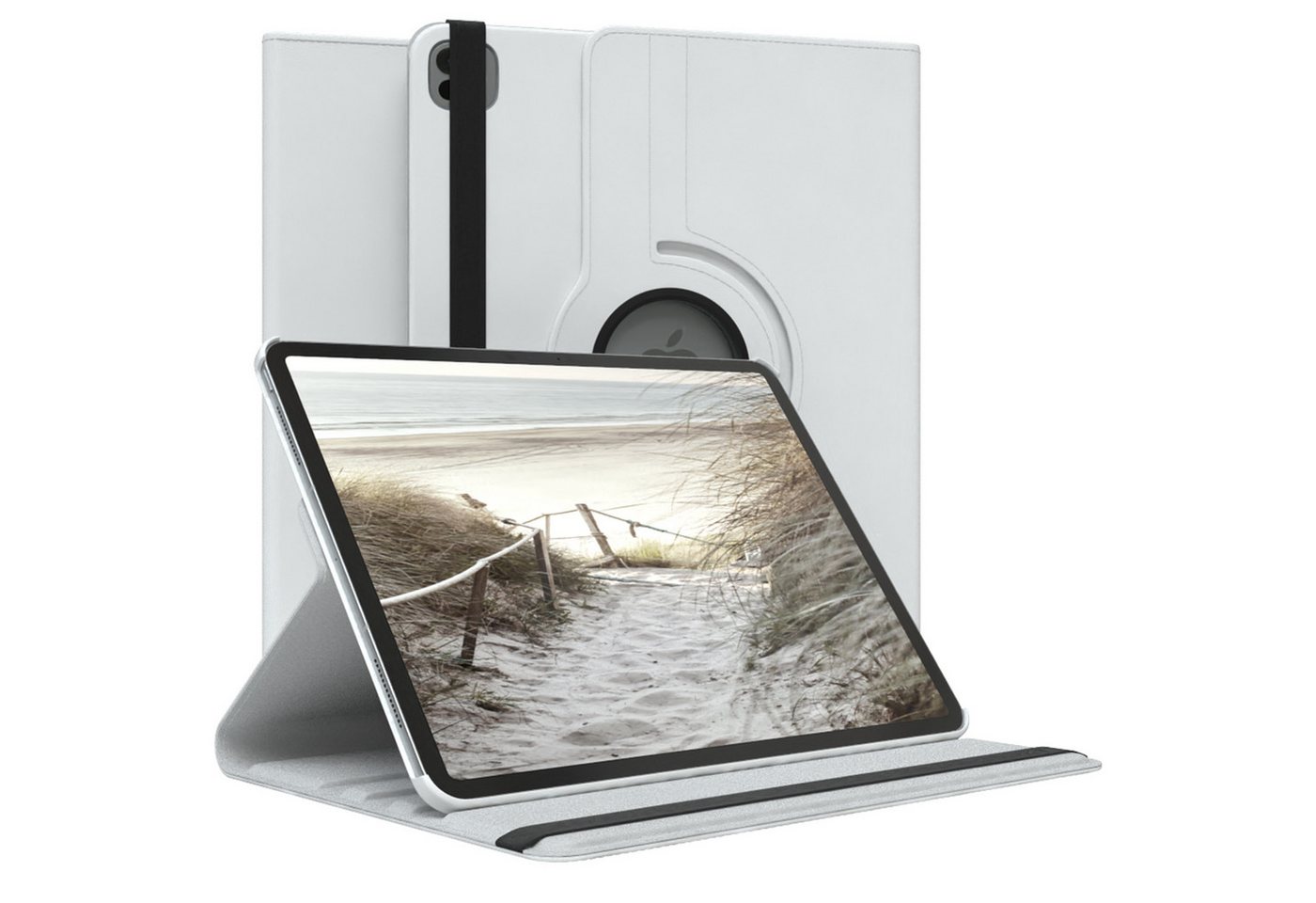 EAZY CASE Tablet-Hülle Rotation Case für Apple iPad Pro 13 Rotationcase, Schutzhülle mit Sleep Wakeup Funktion Tablet Tasche kratzfest Weiß EAZY CASE Tablet-Hülle Rotation Case für Apple iPad Pro 13 Rotationcase, Schutzhülle mit Sleep Wakeup Funktion Tablet Tasche kratzfest Weiß von EAZY CASE