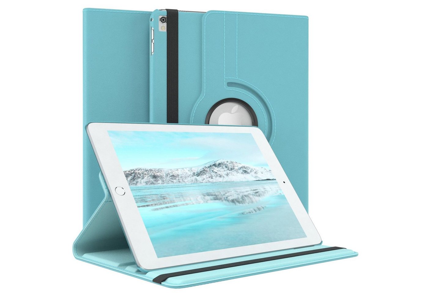 EAZY CASE Tablet-Hülle Rotation Case für Apple iPad Pro 9,7 (2016) 9,7 Zoll, Schutzasche für Tablets Flipcase Hülle Kratzschutz Displayschutz Blau" von EAZY CASE