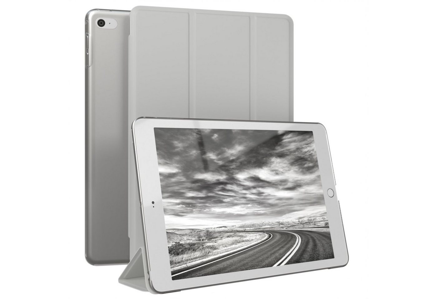 EAZY CASE Tablet-Hülle Smart Case für Apple iPad Mini 4. / 5. Generation 7,9 Zoll, Tablet Case Bookcover Smart Flipcase Schutztasche magnetisch Hellgrau von EAZY CASE