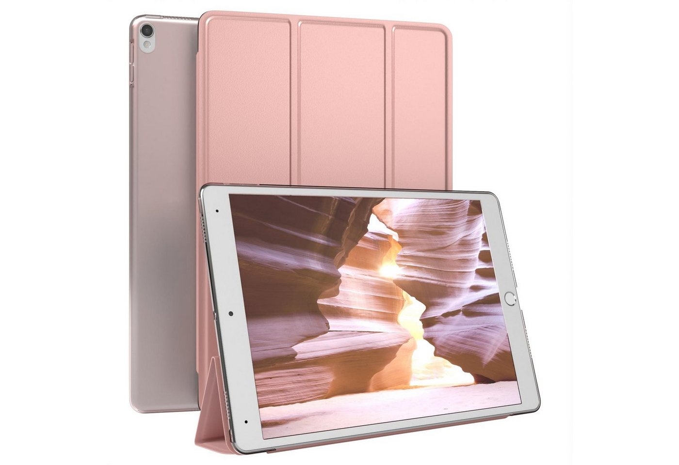 EAZY CASE Tablet-Hülle Smart Case für Apple iPad Pro 10,5 (2017) 10,5 Zoll, Tablet Case Smartcase Hülle mit Sleep Wake Up Funktion Etui Roségold" von EAZY CASE