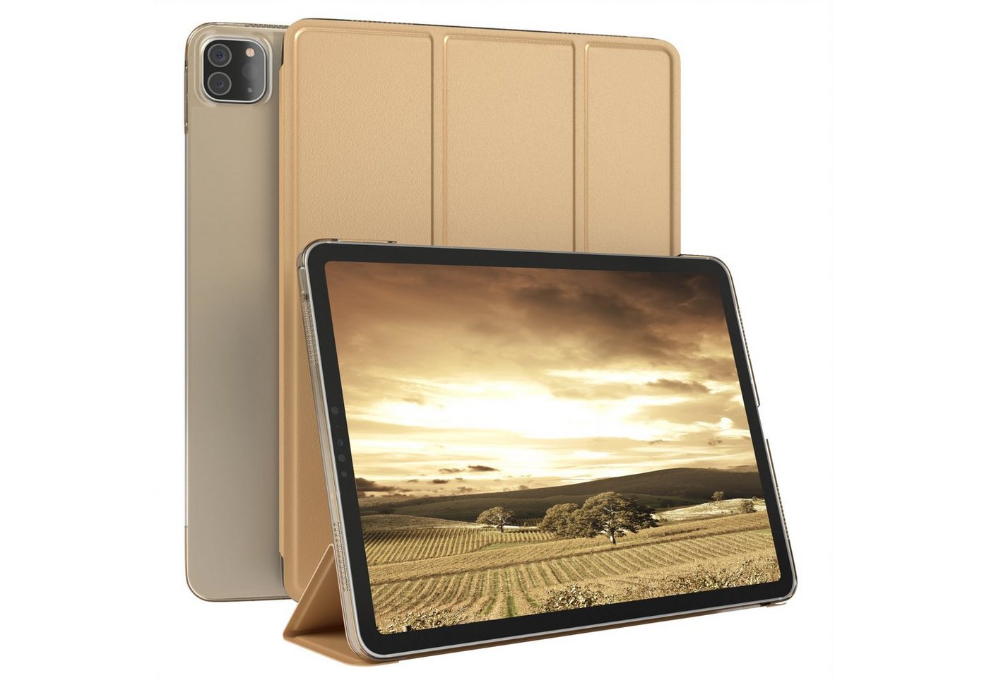 EAZY CASE Tablet-Hülle Smart Case für Apple iPad Pro 11" 1. / 2. Gen. 11 Zoll, Tablet Case Smartcase Schutzhülle mit Sleep Wake Up Funktion Etui Gold EAZY CASE Tablet-Hülle Smart Case für Apple iPad Pro 11" 1. / 2. Gen. 11 Zoll, Tablet Case Smartcase Schutzhülle mit Sleep Wake Up Funktion Etui Gold von EAZY CASE