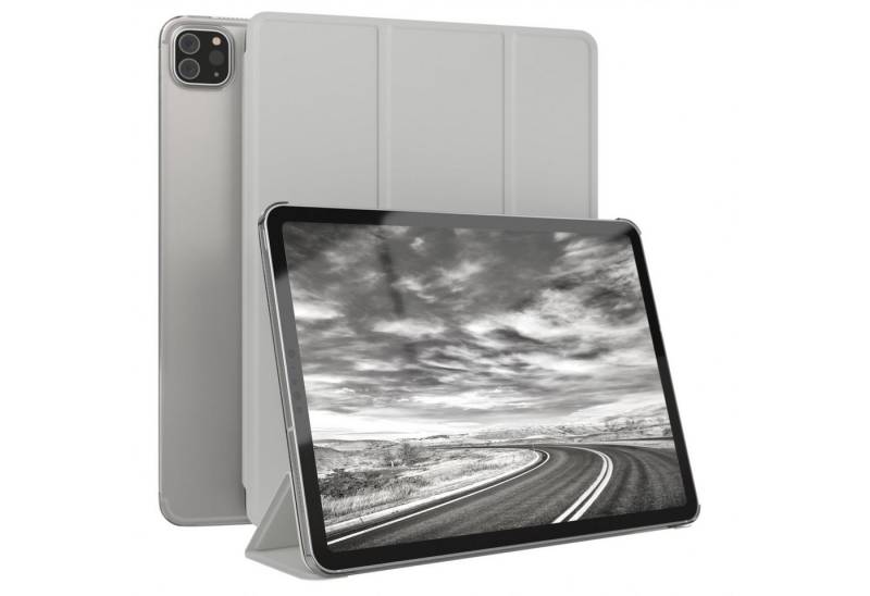 EAZY CASE Tablet-Hülle Smart Case für iPad Pro 11" 1. 2. 3. 4. Generation 11 Zoll, Tablet Case Bookcover Smart Flipcase Schutztasche magnetisch Hellgrau von EAZY CASE