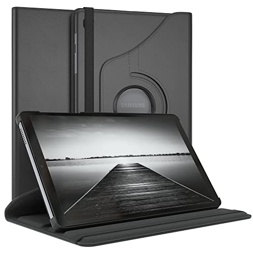 EAZY CASE - Tablet Hülle für Samsung Galaxy Tab A7 Lite Schutzhülle 8 Zoll Smart Cover Tablet Case Rotationcase zum Aufstellen Klapphülle 360° drehbar mit Standfunktion Tasche Kunstleder Schwarz von EAZY CASE