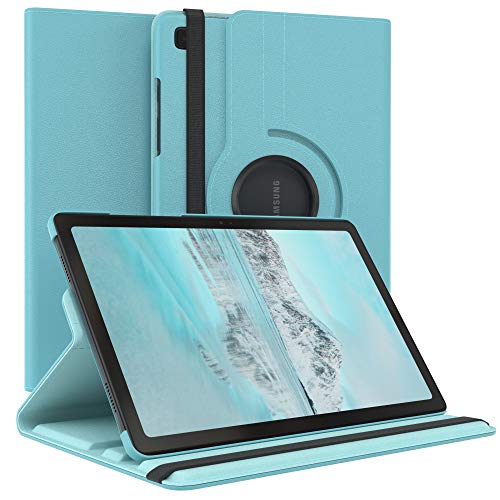 EAZY CASE - Tablet Hülle für Samsung Galaxy Tab A7 Schutzhülle 10.4 Zoll Smart Cover Tablet Case Rotationcase zum Aufstellen Klapphülle 360° drehbar mit Standfunktion Tasche Kunstleder Blau von EAZY CASE