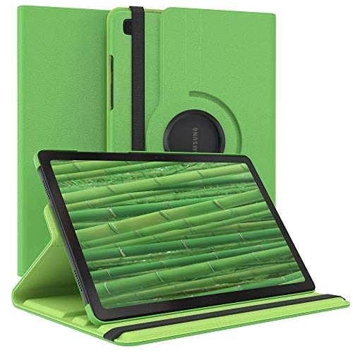 EAZY CASE - Tablet Hülle für Samsung Galaxy Tab A7 Schutzhülle 10.4 Zoll Smart Cover Tablet Case Rotationcase zum Aufstellen Klapphülle 360° drehbar mit Standfunktion Tasche Kunstleder Grün von EAZY CASE