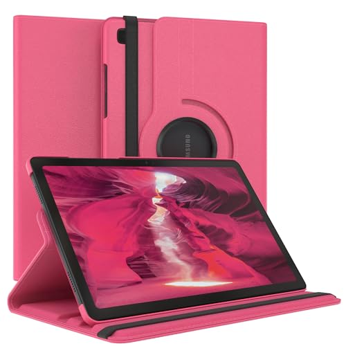 EAZY CASE - Tablet Hülle für Samsung Galaxy Tab A7 Schutzhülle 10.4 Zoll Smart Cover Tablet Case Rotationcase zum Aufstellen Klapphülle 360° drehbar mit Standfunktion Tasche Kunstleder Pink von EAZY CASE