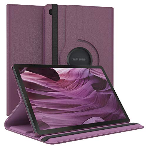 EAZY CASE - Tablet Hülle für Samsung Galaxy Tab S6 Lite Schutzhülle 10.4 Zoll Smart Cover Tablet Case Rotationcase zum Aufstellen Klapphülle 360° drehbar mit Standfunktion Tasche Kunstleder Lila von EAZY CASE