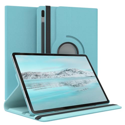 EAZY CASE - Tablet Hülle für Samsung Galaxy Tab S7 FE 2021 Schutzhülle 12.4 Zoll Smart Cover Tablet Case Rotationcase zum Aufstellen Klapphülle 360° drehbar mit Standfunktion Tasche Kunstleder Blau EAZY CASE - Tablet Hülle für Samsung Galaxy Tab S7 FE 2021 Schutzhülle 12.4 Zoll Smart Cover Tablet Case Rotationcase zum Aufstellen Klapphülle 360° drehbar mit Standfunktion Tasche Kunstleder Blau von EAZY CASE