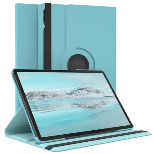 EAZY CASE - Tablet Hülle für Samsung Galaxy Tab S10 Plus / S9 FE Plus Schutzhülle Smart Cover Tablet Case Rotationcase zum Aufstellen Klapphülle 360° drehbar mit Standfunktion Tasche Kunstleder Blau EAZY CASE - Tablet Hülle für Samsung Galaxy Tab S10 Plus / S9 FE Plus Schutzhülle Smart Cover Tablet Case Rotationcase zum Aufstellen Klapphülle 360° drehbar mit Standfunktion Tasche Kunstleder Blau von EAZY CASE