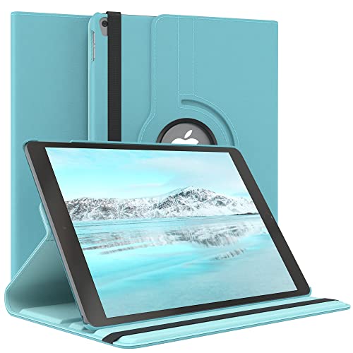 EAZY CASE - Tablet Hülle für iPad Air 3 Generation (2019) Schutzhülle 10.5 Zoll Smart Cover Tablet Case Rotationcase zum Aufstellen Klapphülle 360° drehbar mit Standfunktion Tasche Kunstleder Blau von EAZY CASE