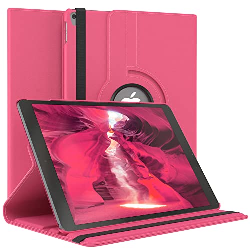 EAZY CASE - Tablet Hülle für iPad Air 3. Generation 2019 Schutzhülle 10.5 Zoll Smart Cover Tablet Case Rotationcase zum Aufstellen Klapphülle 360° drehbar mit Standfunktion Tasche Kunstleder Pink von EAZY CASE