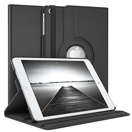 EAZY CASE - Tablet Hülle für iPad Mini 1 / Mini 2 / Mini 3 Schutzhülle 7.9 Zoll Smart Cover Tablet Case Rotationcase zum Aufstellen Klapphülle 360° drehbar mit Standfunktion Tasche Kunstleder Schwarz von EAZY CASE