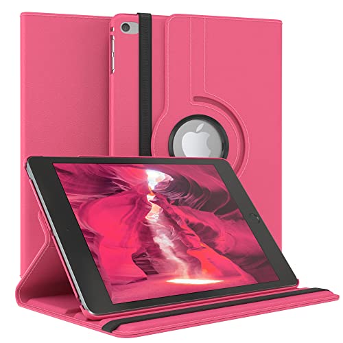 EAZY CASE - Tablet Hülle für iPad Mini 5 Schutzhülle 7.9 Zoll Smart Cover Tablet Case Rotationcase zum Aufstellen Klapphülle 360° drehbar mit Standfunktion Tasche Kunstleder Pink von EAZY CASE
