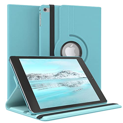 EAZY CASE - Tablet Hülle für iPad Mini 5. Generation Schutzhülle 7.9 Zoll Smart Cover Tablet Case Rotationcase zum Aufstellen Klapphülle 360° drehbar mit Standfunktion Tasche Kunstleder Blau von EAZY CASE