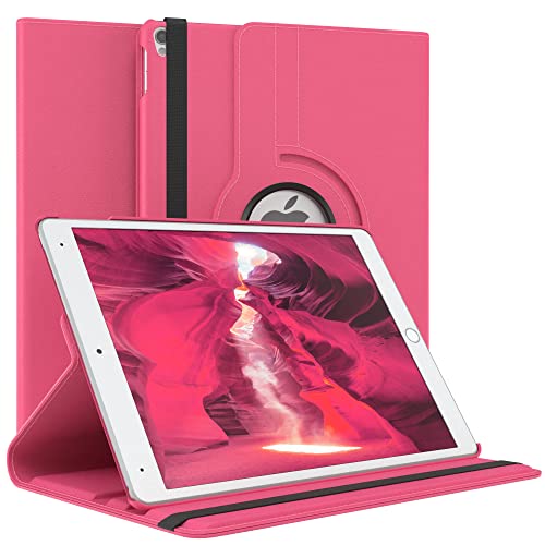 EAZY CASE - Tablet Hülle für iPad Pro 10,5" 2017 Schutzhülle 10.5 Zoll Smart Cover Tablet Case Rotationcase zum Aufstellen Klapphülle 360° drehbar mit Standfunktion Tasche Kunstleder Pink von EAZY CASE