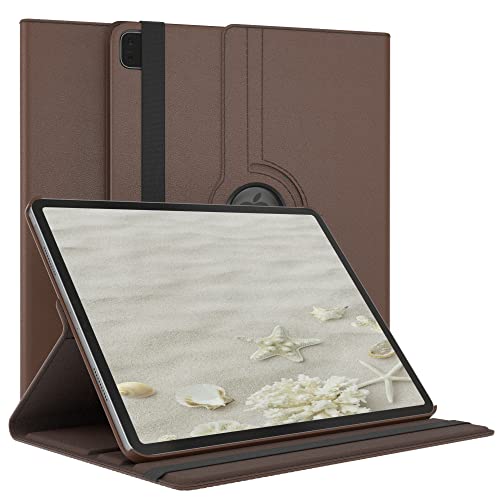 EAZY CASE - Tablet Hülle für iPad Pro 6. Generation 2022 Schutzhülle 12.9 Zoll Smart Cover Tablet Case Rotationcase zum Aufstellen Klapphülle 360° drehbar mit Standfunktion Tasche Kunstleder Braun EAZY CASE - Tablet Hülle für iPad Pro 6. Generation 2022 Schutzhülle 12.9 Zoll Smart Cover Tablet Case Rotationcase zum Aufstellen Klapphülle 360° drehbar mit Standfunktion Tasche Kunstleder Braun von EAZY CASE