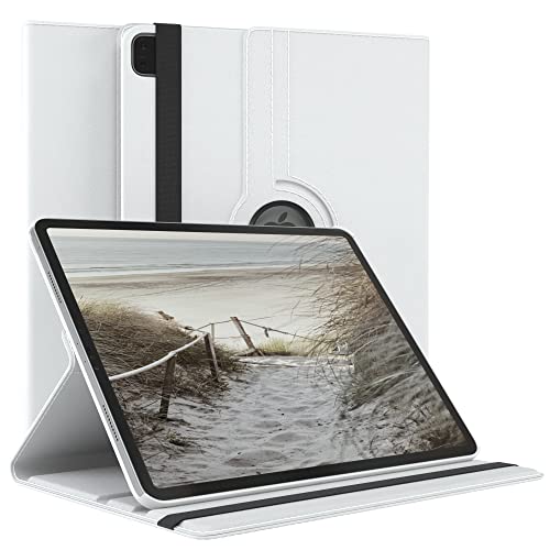 EAZY CASE - Tablet Hülle für iPad Pro 6. Generation 2022 Schutzhülle 12.9 Zoll Smart Cover Tablet Case Rotationcase zum Aufstellen Klapphülle 360° drehbar mit Standfunktion Tasche Kunstleder Weiß EAZY CASE - Tablet Hülle für iPad Pro 6. Generation 2022 Schutzhülle 12.9 Zoll Smart Cover Tablet Case Rotationcase zum Aufstellen Klapphülle 360° drehbar mit Standfunktion Tasche Kunstleder Weiß von EAZY CASE