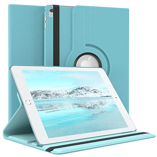 EAZY CASE - Tablet Hülle für iPad Pro 9,7 (2016) Schutzhülle 9.7 Zoll Smart Cover Tablet Case Rotationcase zum Aufstellen Klapphülle 360° drehbar mit Standfunktion Tasche Kunstleder Blau von EAZY CASE