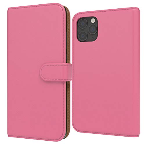 EAZY CASE Tasche kompatibel mit iPhone 11 Pro Schutzhülle mit Standfunktion Klapphülle im Bookstyle, Handytasche Handyhülle Flip Cover mit Magnetverschluss und Kartenfach, Kunstleder, Pink EAZY CASE Tasche kompatibel mit iPhone 11 Pro Schutzhülle mit Standfunktion Klapphülle im Bookstyle, Handytasche Handyhülle Flip Cover mit Magnetverschluss und Kartenfach, Kunstleder, Pink von EAZY CASE