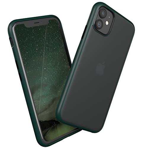 EAZY CASE Ultra Schutz Outdoor Hülle kompatibel mit iPhone 11, hochwertige Schutzhülle mit Ultra Aufprallschutz, Stoßfest und Kratzfest, dünne Handyhülle mit Kameraschutz, Nacht Grün von EAZY CASE
