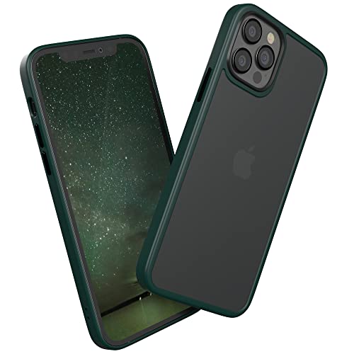 EAZY CASE Ultra Schutz Outdoor Hülle kompatibel mit iPhone 12/12 Pro, hochwertige Schutzhülle mit Ultra Aufprallschutz, Stoßfest und Kratzfest, dünne Handyhülle mit Kameraschutz, Nacht Grün von EAZY CASE