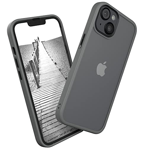 EAZY CASE Ultra Schutz Outdoor Hülle kompatibel mit iPhone 14, hochwertige Schutzhülle mit Ultra Aufprallschutz, Stoßfest und Kratzfest, dünne Handyhülle mit Kameraschutz, Anthrazit von EAZY CASE