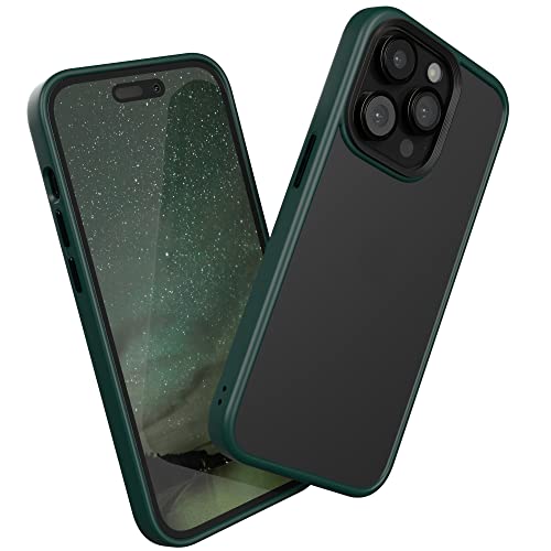 EAZY CASE Ultra Schutz Outdoor Hülle kompatibel mit iPhone 14 Pro, hochwertige Schutzhülle mit Ultra Aufprallschutz, Stoßfest und Kratzfest, dünne Handyhülle mit Kameraschutz, Nachtgrün, Grün von EAZY CASE