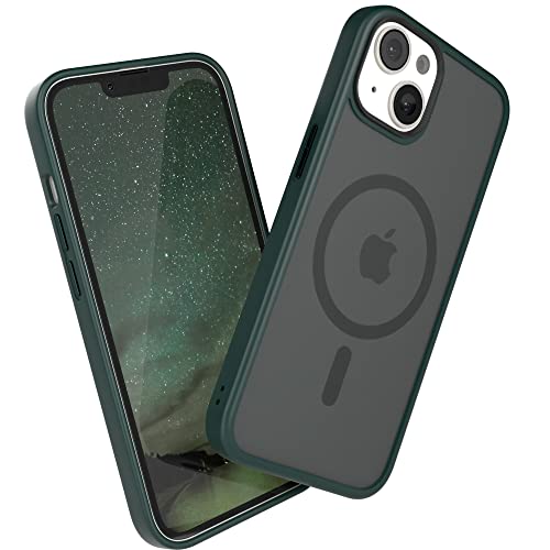 EAZY CASE Ultra Schutz Outdoor Hülle kompatibel mit iPhone 14 kompatibel mit MagSafe, hochwertige Schutzhülle mit Aufprallschutz, Stoßfest, Kratzfest, dünne Handyhülle mit Kameraschutz, Nacht Grün von EAZY CASE