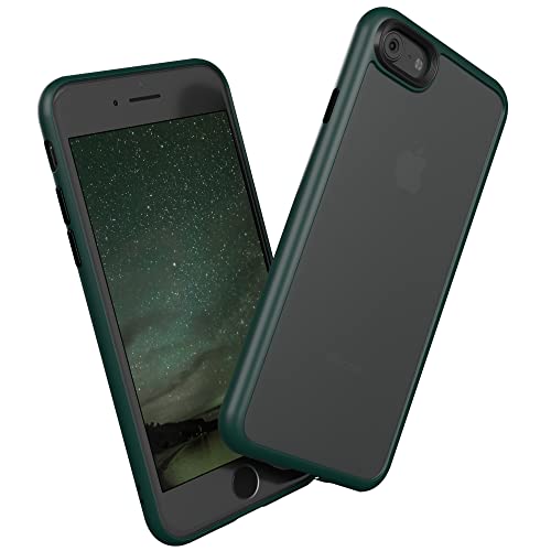 EAZY CASE Ultra Schutz Outdoor Hülle kompatibel mit iPhone SE (2022/2020) / iPhone 8/7, hochwertige Schutzhülle mit Aufprallschutz, Stoßfest und Kratzfest, dünne Hülle mit Kameraschutz, Nacht Grün von EAZY CASE