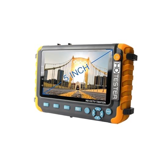 CCTV-Tester, 8MP 4K CCTV Sicherheit Kamera Tester 5 Zoll TFT LCD Monitor for 4 IN 1 TVI AHD CVI Analog Sicherheit Cam Tester Video Test(CCTV Tester IV8W) von EBAYTV