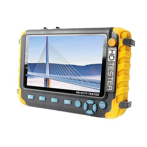 CCTV-Tester, 8MP CCTV Tester 5 Zoll Kamera Monitor 4K AHD/CVI/TVI CVBS Analog Kameras Tester mit VGA Eingang CFTV CCTV Mini Monitor(8W-EU) von EBAYTV