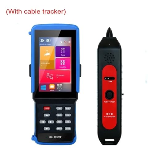 CCTV-Tester, IPC Tester 5-in-1 Monitor Koaxial HD H.265 4K IP Analog CCTV Tester Monitor AHD CVI TVI CVBS Kamera Tester PoE Power Ausgang(With cable tracker) von EBAYTV
