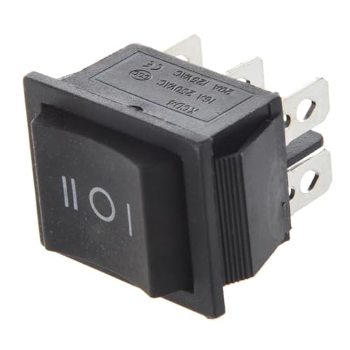 EBAYTV Marineschalter, 6-Terminals 3 Position EIN/AUS/EIN DPDT Boot Wippschalter Zweipoliger Umschalter 16A 250VAC 20A 125VAC EBAYTV Marineschalter, 6-Terminals 3 Position EIN/AUS/EIN DPDT Boot Wippschalter Zweipoliger Umschalter 16A 250VAC 20A 125VAC von EBAYTV