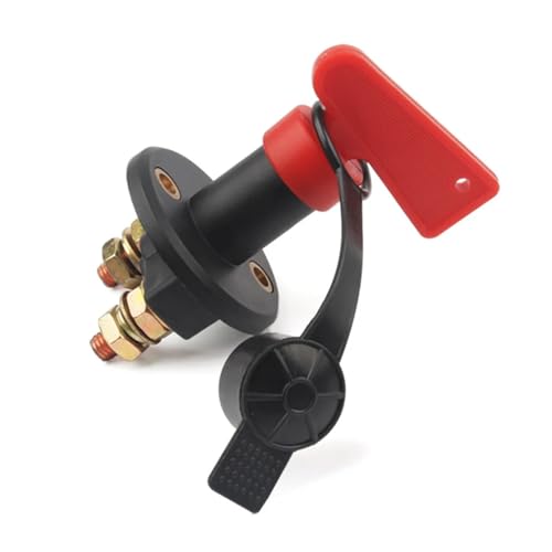 Marineschalter, Universal-Batterietrennschalter, 12 V, Stromabschaltung, Drehschalter for Batterieschalter, for Auto, LKW, Boot, Fahrzeug, Auto, Van(2 Holes) von EBAYTV