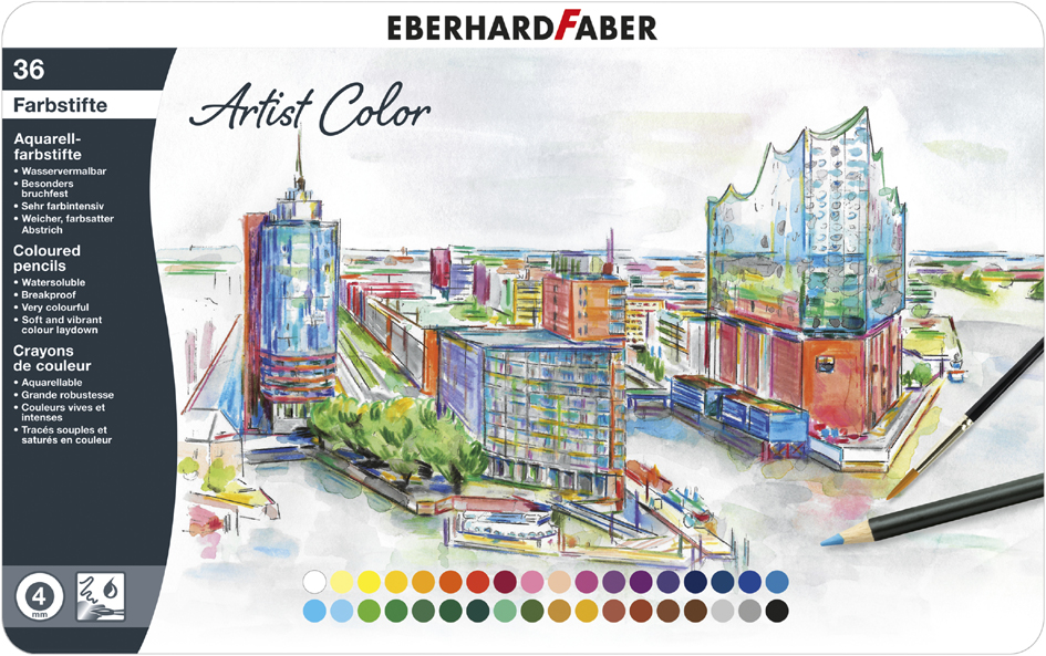 EBERHARD FABER Aquarellstift Artist Color, 36er Metalletui EBERHARD FABER Aquarellstift Artist Color, 36er Metalletui von EBERHARD FABER