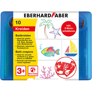 EBERHARD FABER Badkreide Bad-Buntstifte farbsortiert, 10 St. von EBERHARD FABER