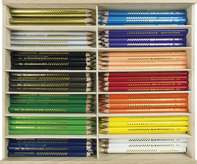 EBERHARD FABER Dreikant-Buntstift TRI WINNER,114er Holzkiste von EBERHARD FABER