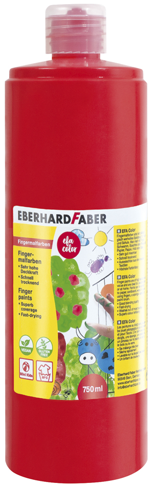 EBERHARD FABER Fingerfarbe EFA Color, geraniumrot, 750 ml EBERHARD FABER Fingerfarbe EFA Color, geraniumrot, 750 ml von EBERHARD FABER