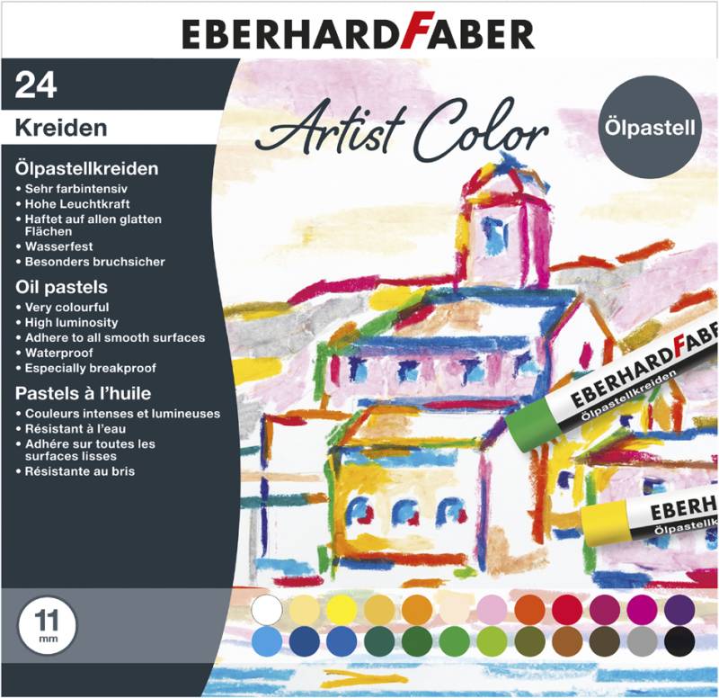 EBERHARD FABER Ölpastellkreide Artist Color, 24er Kartonetui von EBERHARD FABER