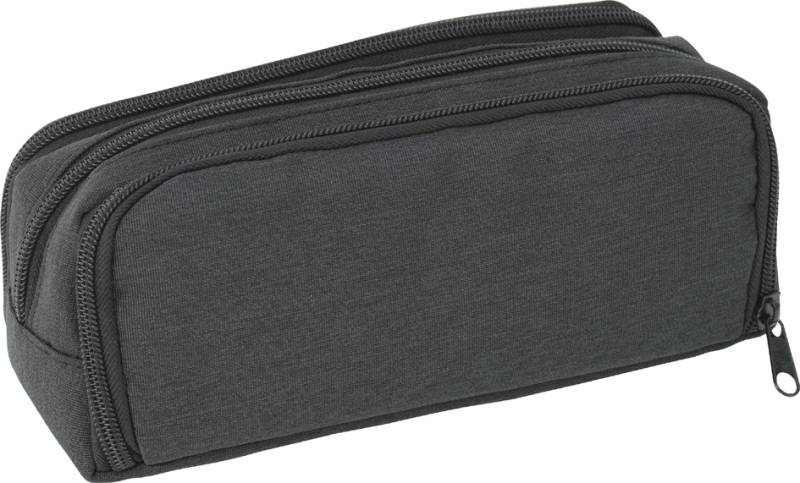EBERHARD FABER Schlamper-Etui, 3 Fächer, anthrazit/schwarz von EBERHARD FABER