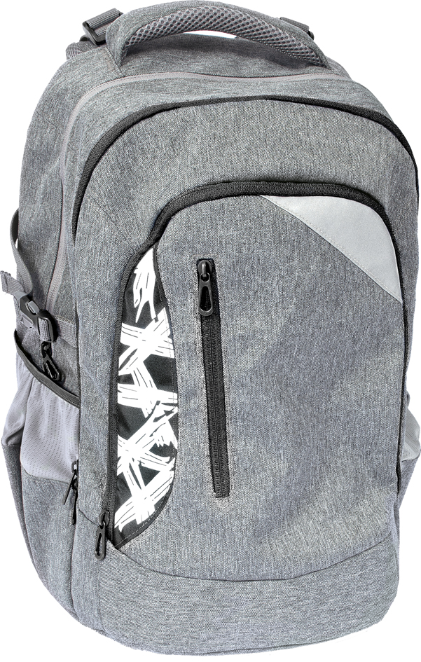 EBERHARD FABER Schulrucksack X-Style, grau/schwarz von EBERHARD FABER