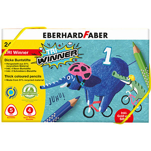 EBERHARD FABER TRI Winner Buntstifte farbsortiert, 24 St. von EBERHARD FABER