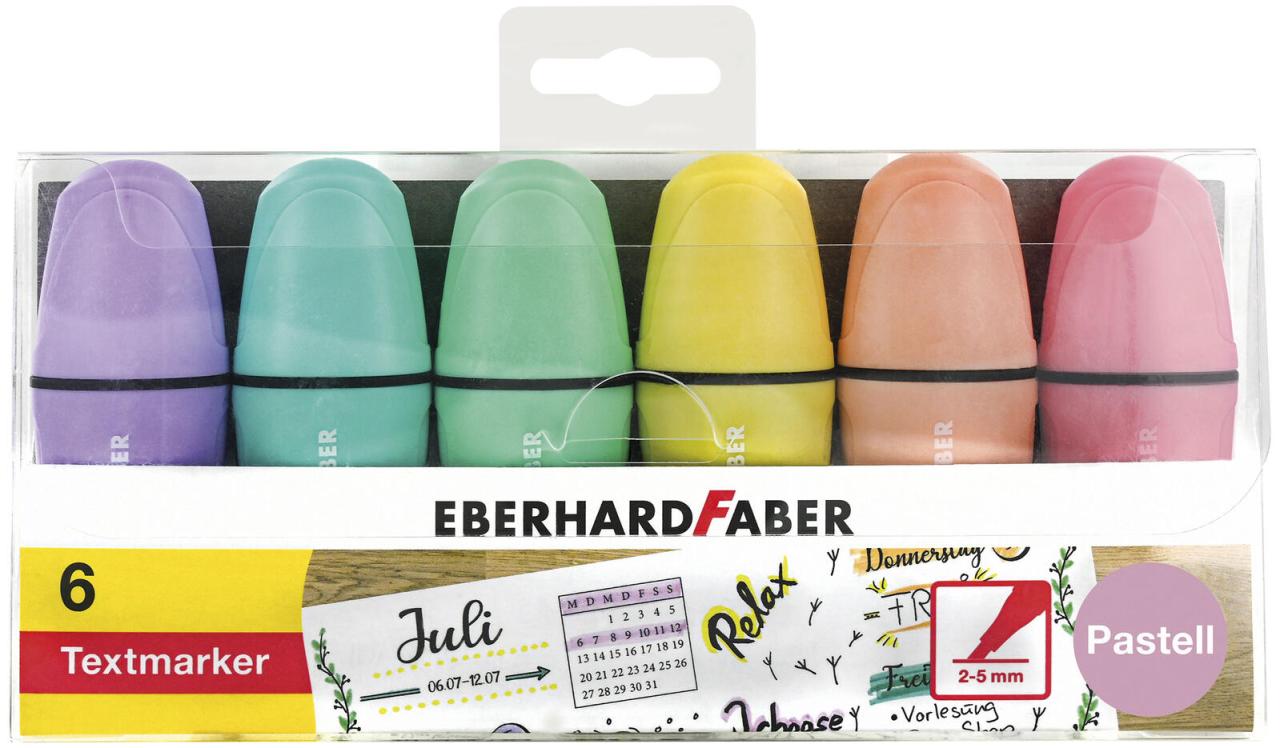 EBERHARD FABER Textmarker Highlighter Pastell Mehrfarbig von EBERHARD FABER