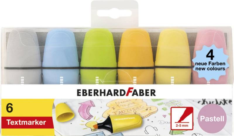 EBERHARD FABER Textmarker Mini Pastell Mehrfarbig von EBERHARD FABER
