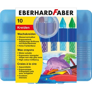 EBERHARD FABER Wachsmalstifte farbsortiert, 10 St. von EBERHARD FABER